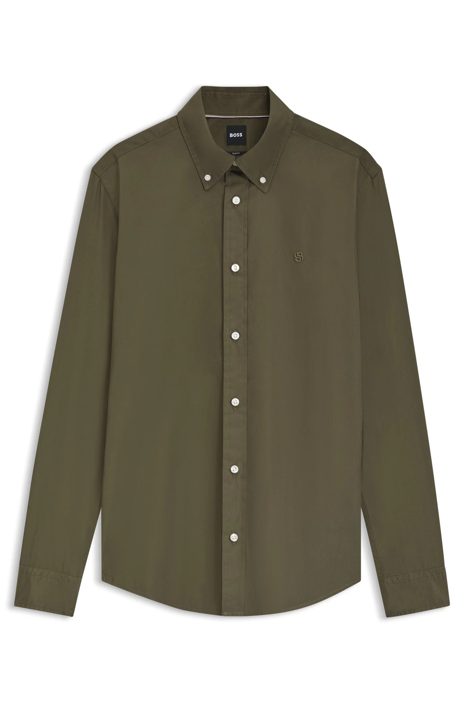 Camisa Slim Fit Em Popelina De Algodão — imagem 1