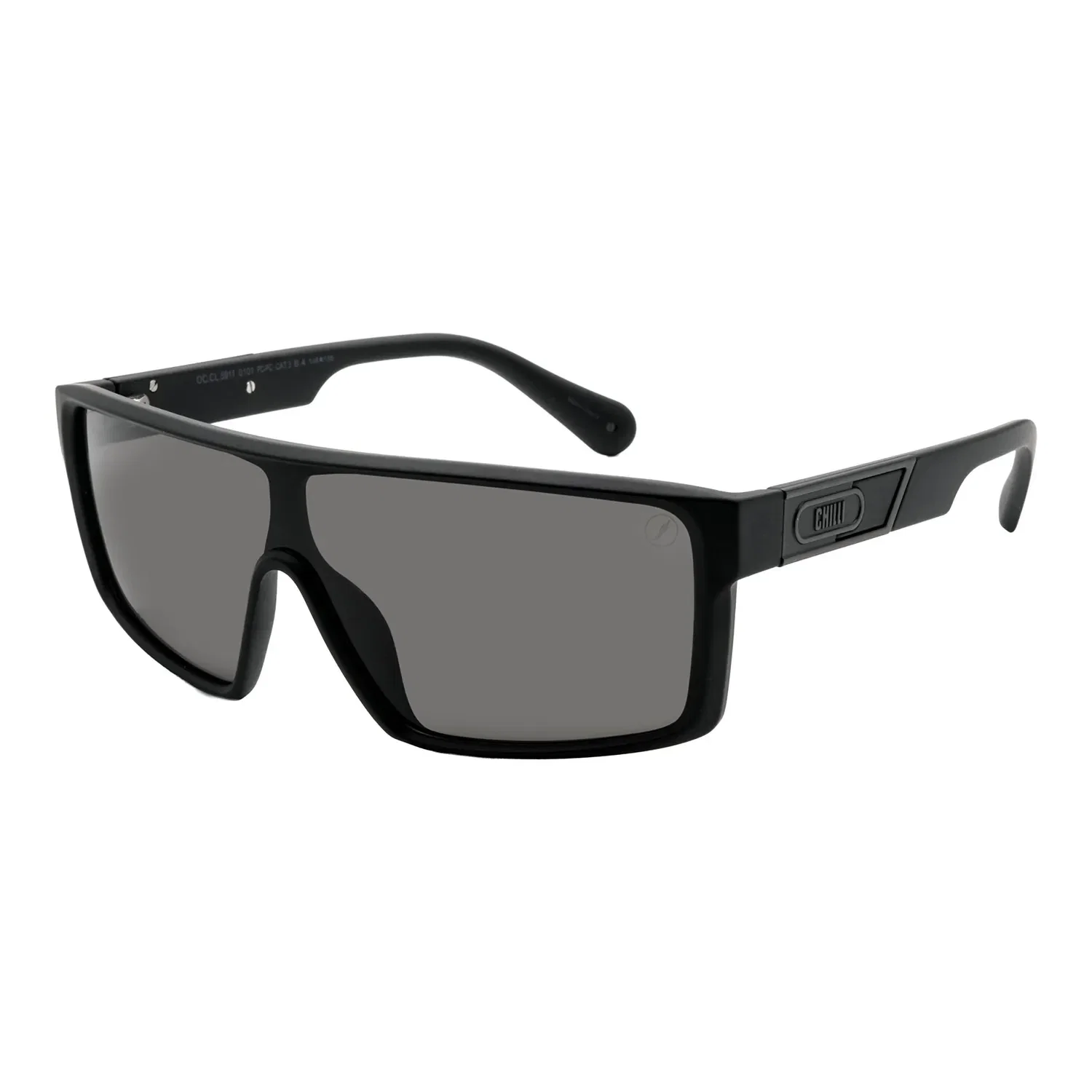 Óculos de Sol Masculino Charlie Brown Jr Quadrado Degradê Preto