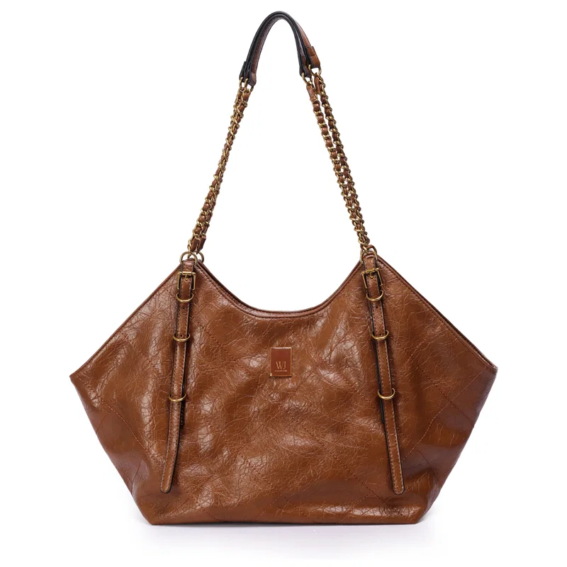 Shopping Bag Media Com Detalhe Costuras E Metal Resinado