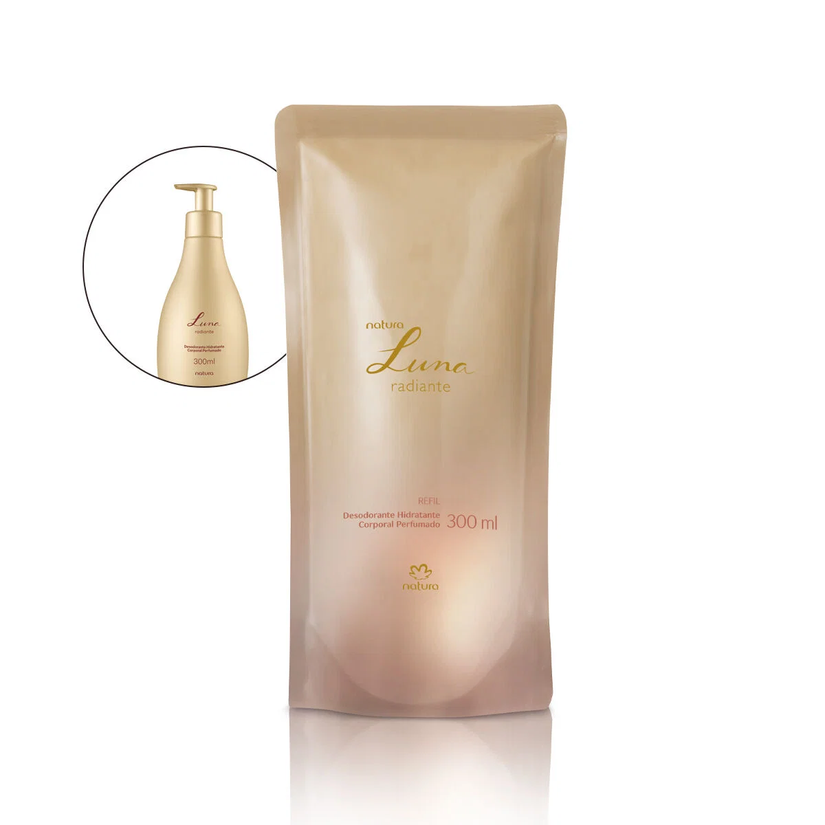 Refil Desodorante Hidratante Corporal Perfumado Luna Radiante 300 ml