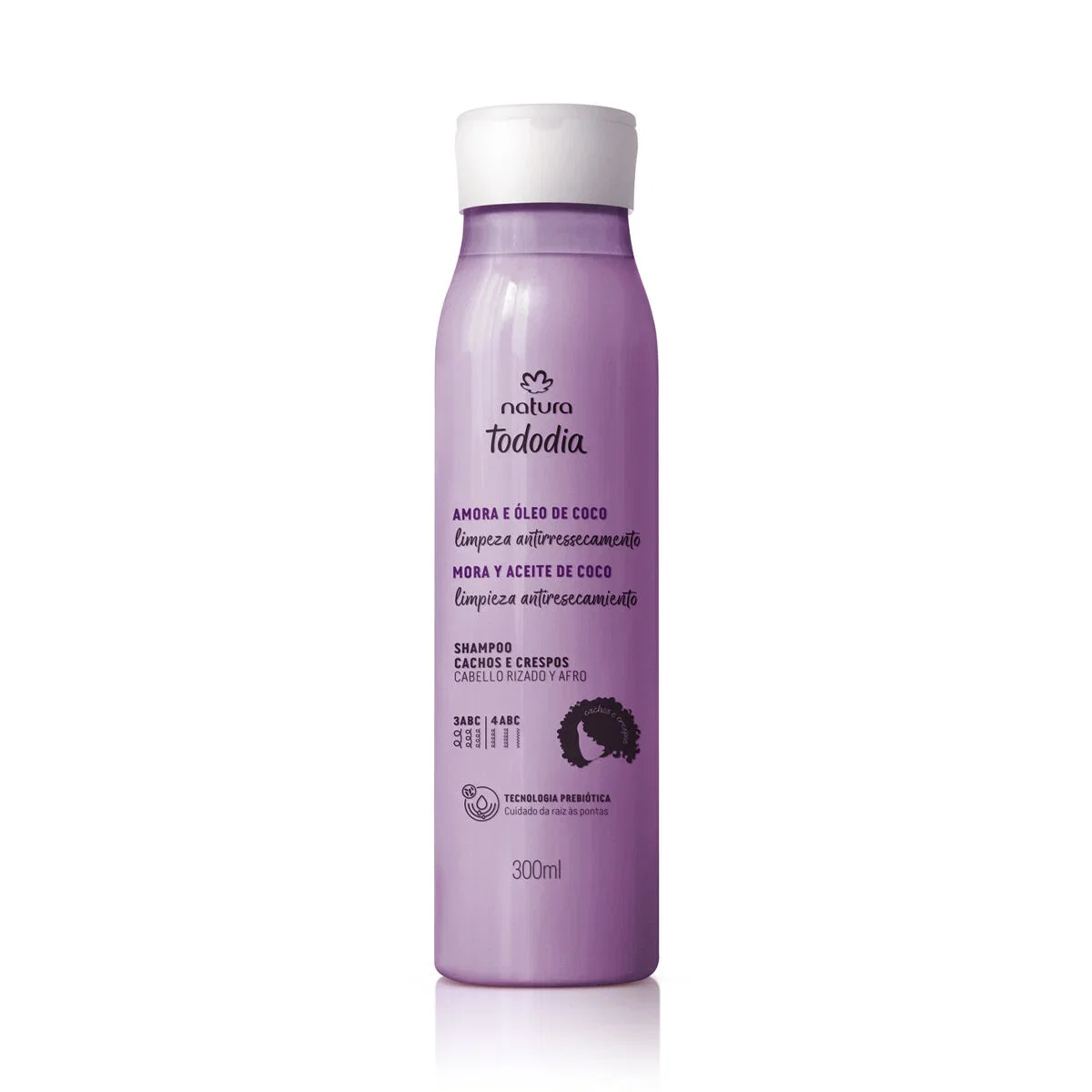Shampoo Cachos e Crespos Tododia Amora e Óleo de Coco 300 ml — imagem 1