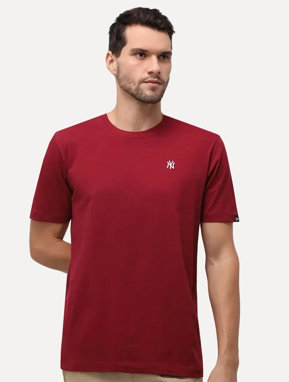 Camiseta New Era Masculina New York Yankees Icon Bordô