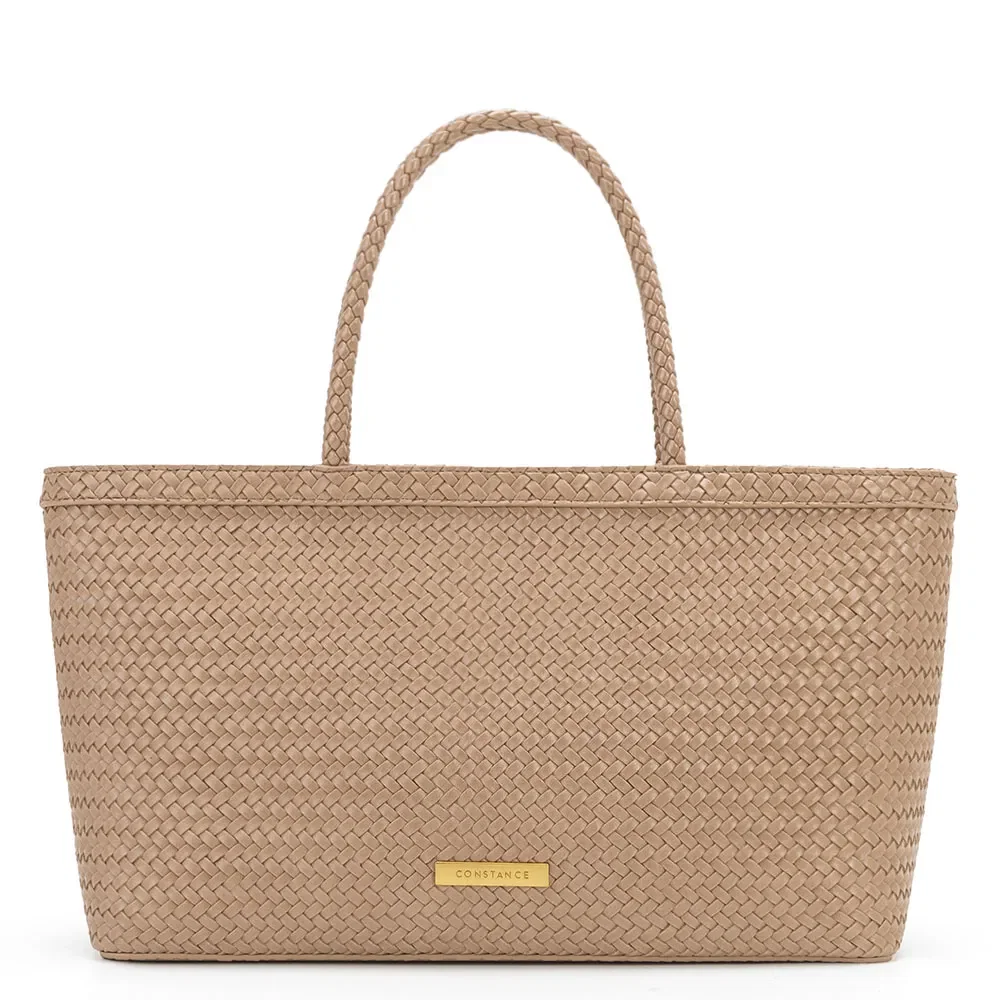 Bolsa Tote Texturizada Bege