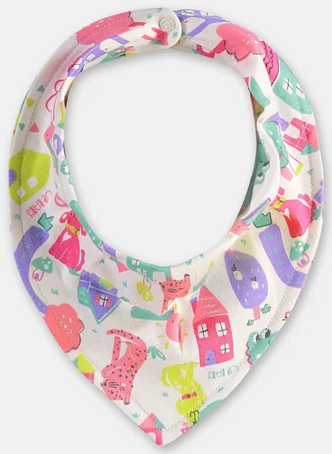 Babador Bandana para Bebê Menina em Suedine Essentials (Branco) Up Baby