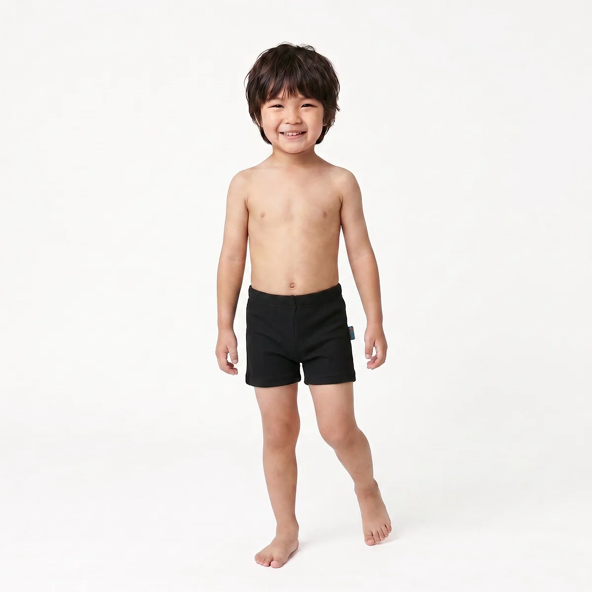 Shorts Praia Liso Toddler Lycra Trabalhada Proteção Uv 50+ Tip Top