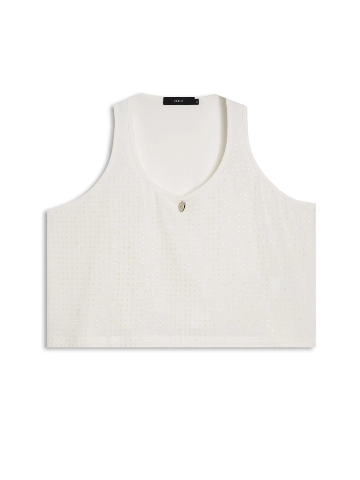 Blusa Cropped Hotfix Off White