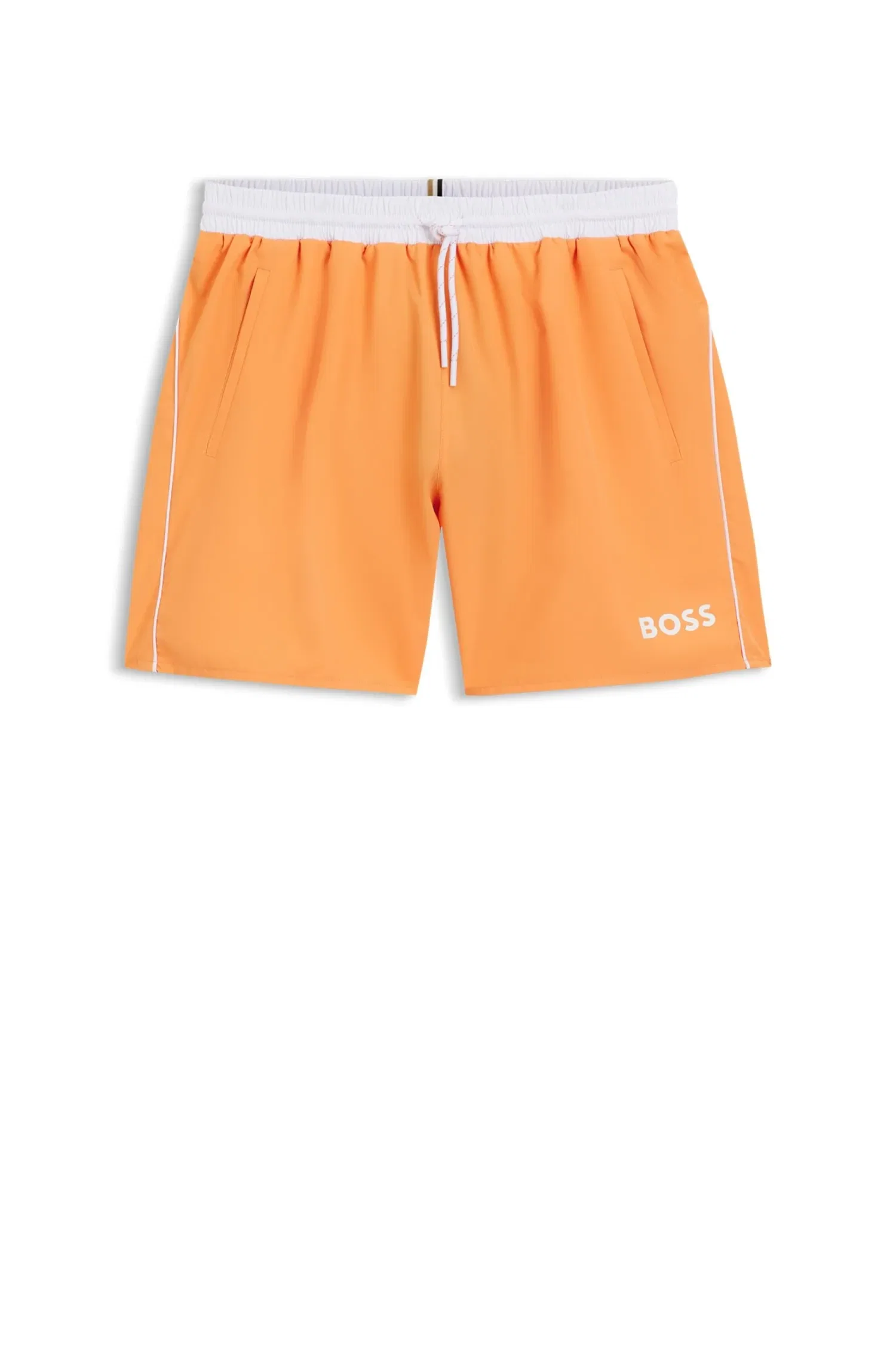 Shorts De Banho Com Logo Contrastante — imagem 1