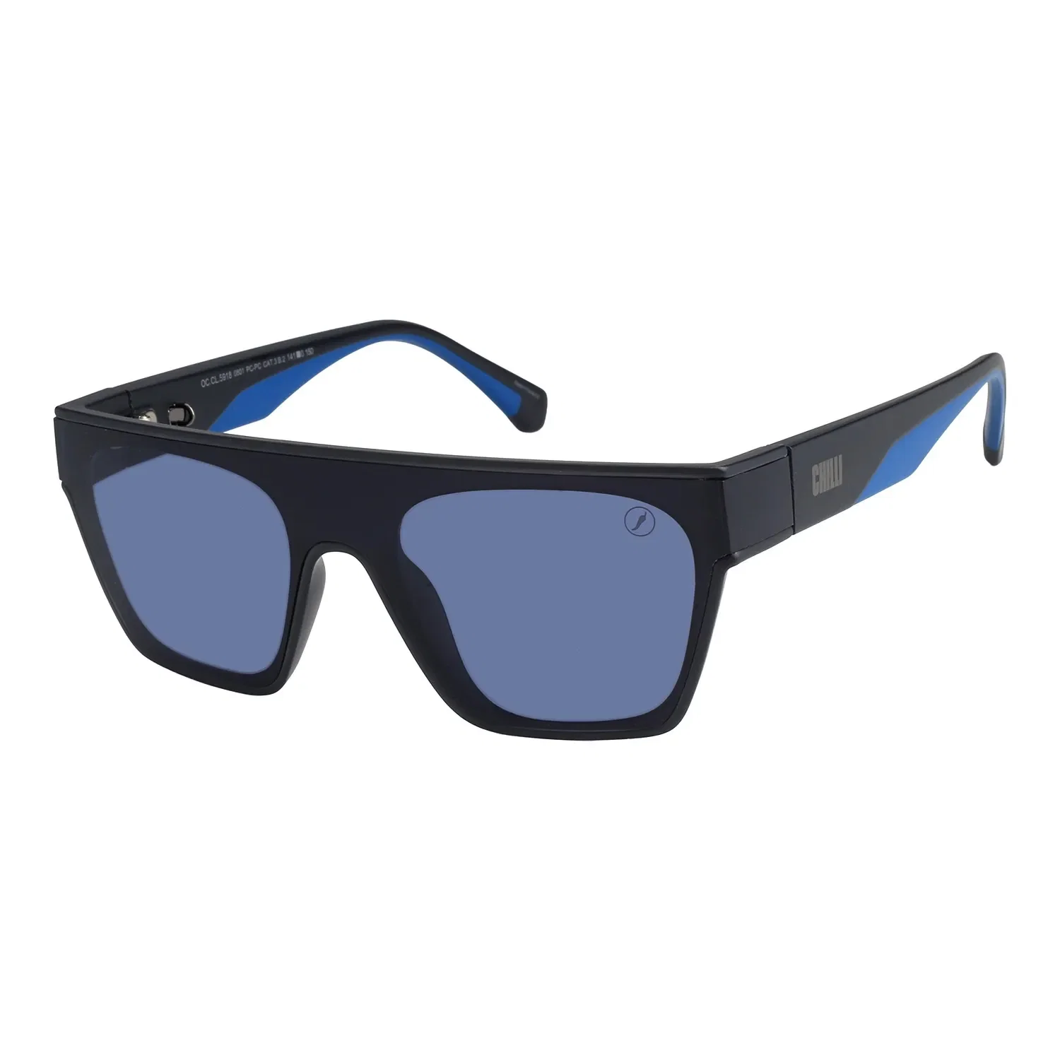 Óculos de Sol Masculino Bended Lenses Quadrado Azul