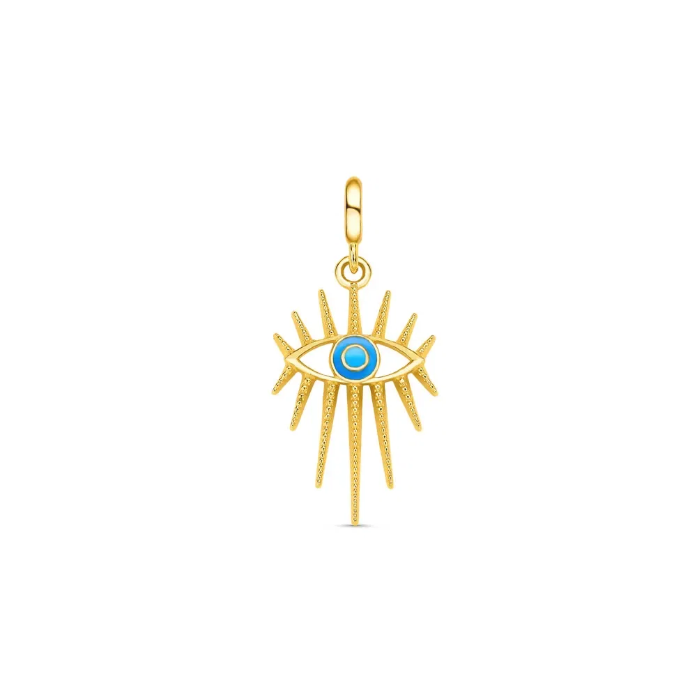 Pingente Life Enigma Olho Grego em Prata 925 com Banho de Ouro Amarelo 18k — imagem 1