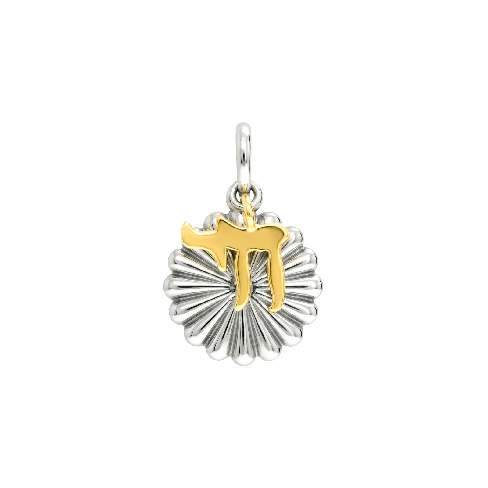 Pingente Life Religião IV Chai em Prata 925 com Banho de Ouro Amarelo 18k — imagem 1
