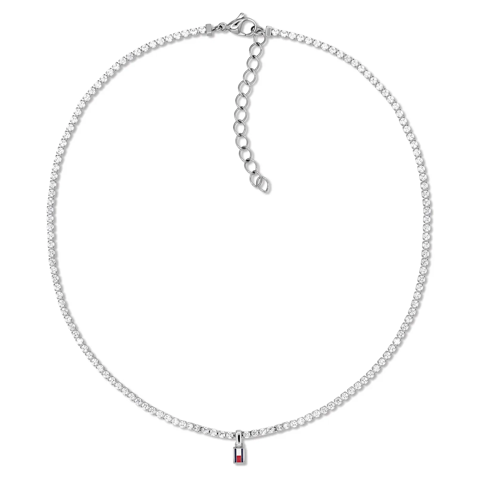 Corrente Tommy Hilfiger Th Tennis em Aço Prateado 2781094