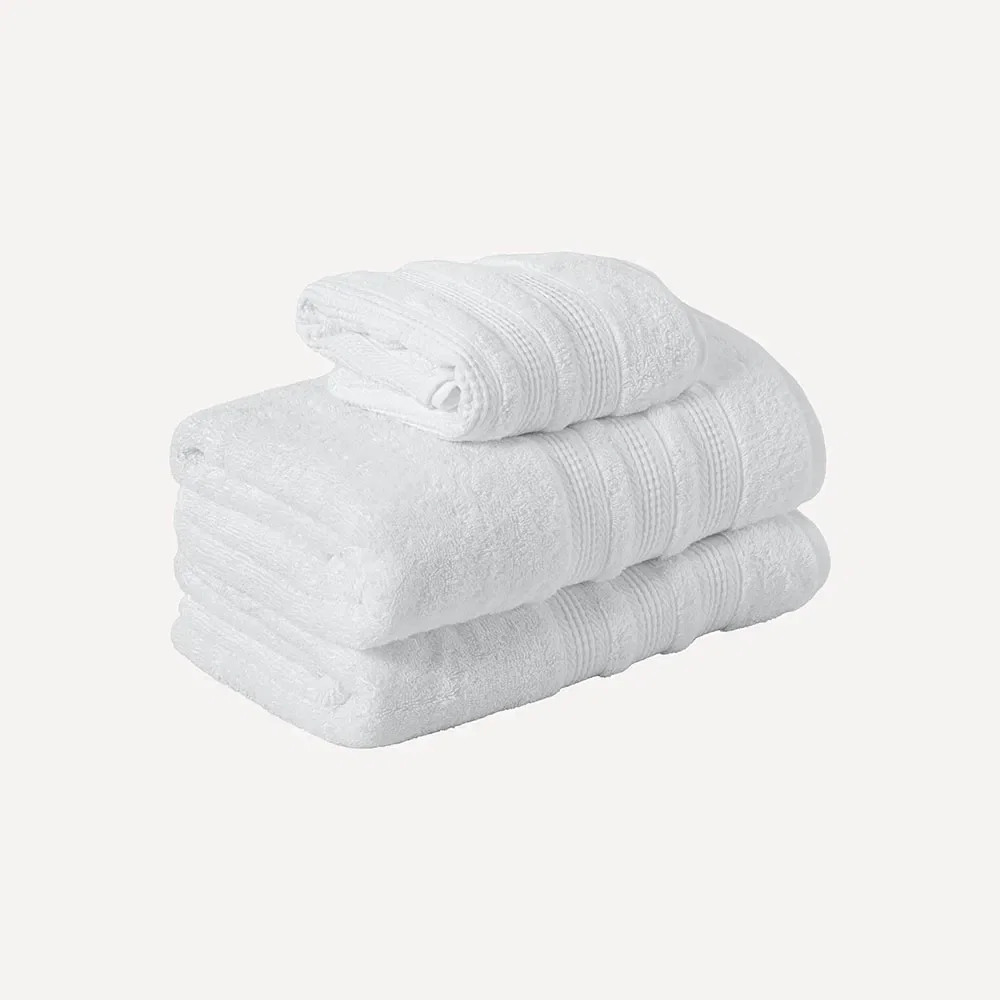 Kit 2 Toalhas Banhão e Rosto Prime Branco