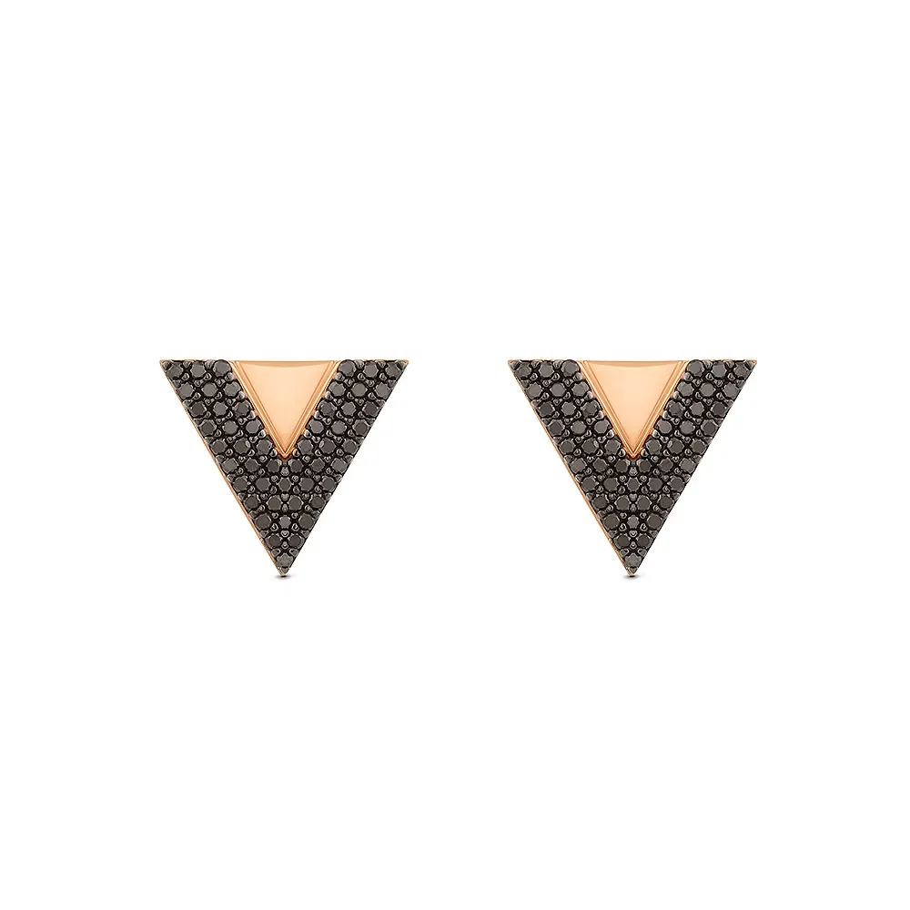 Brinco Vivara em Ouro Vivara 18k com Diamantes Negros — imagem 1