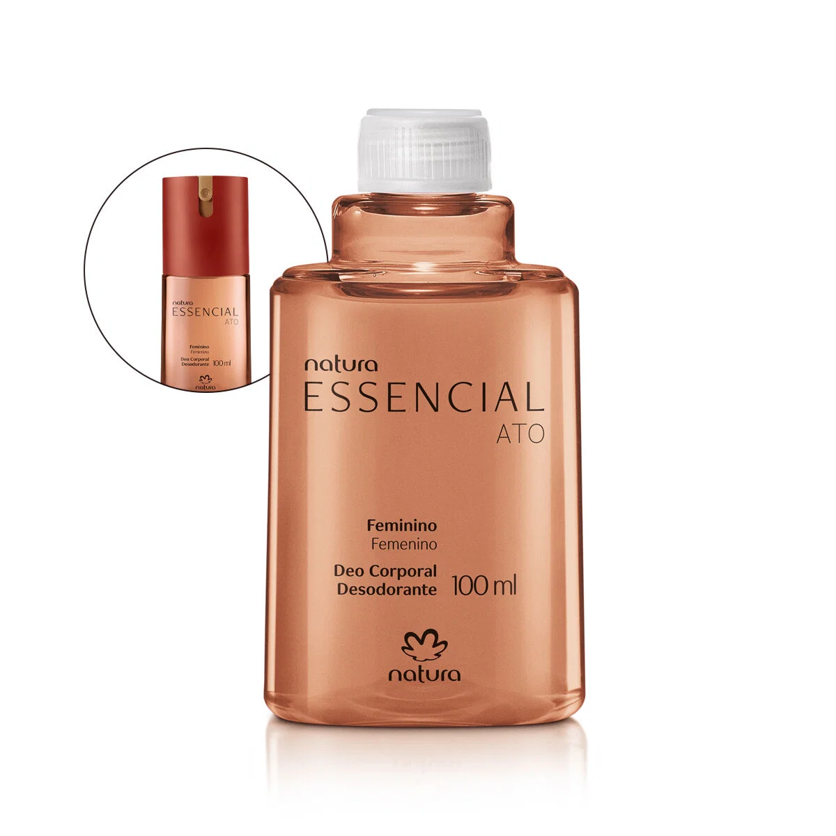 Refil Desodorante Corporal Essencial Ato Feminino 100 ml