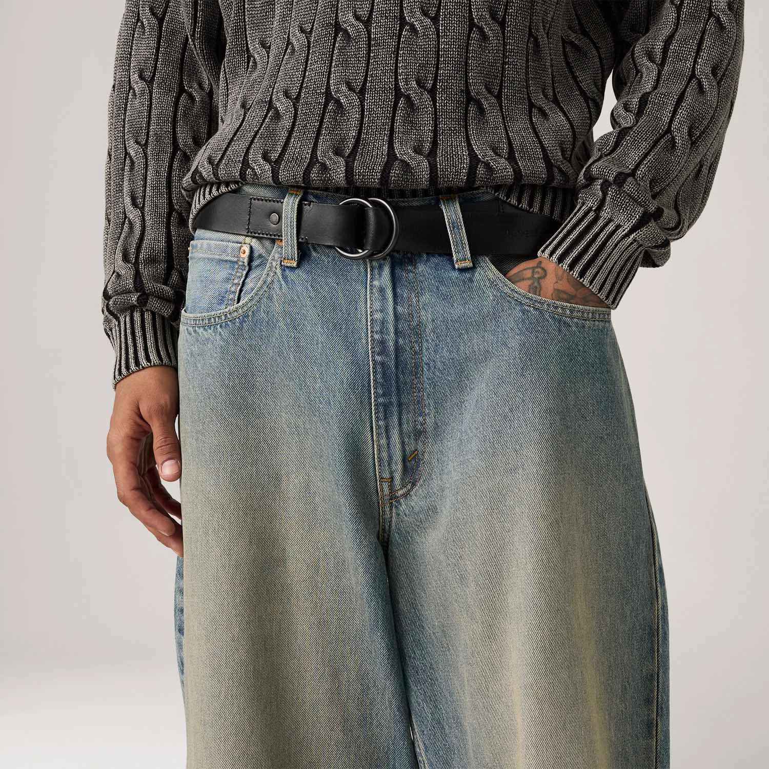 Cinto Levi's® Camden Ring Preto