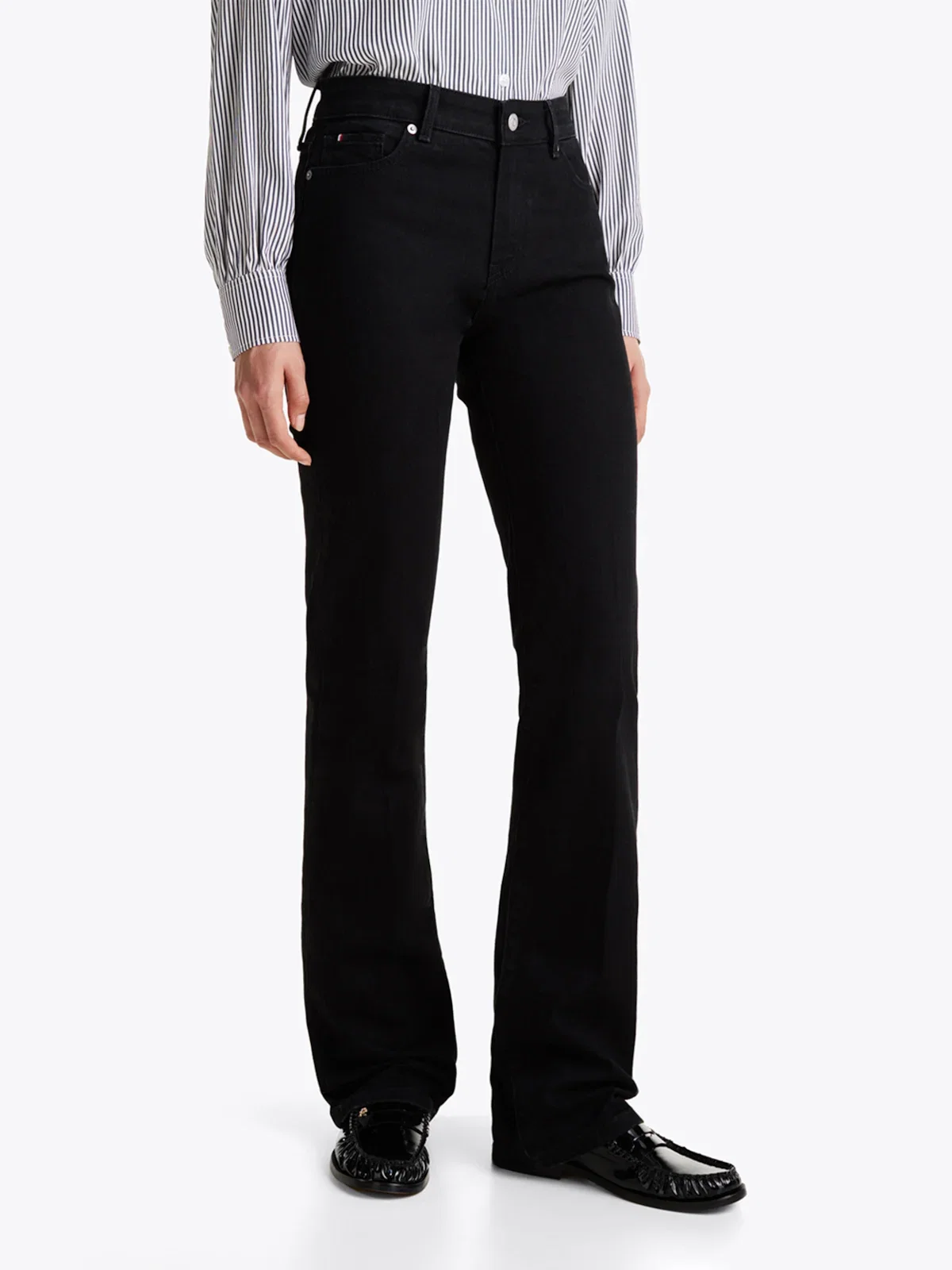 Calça Jeans Bootcut Preta Rw