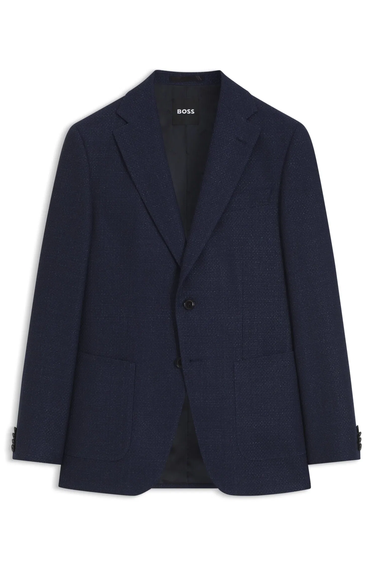 Blazer Slim Fit Em Mistura De Lã Virgem — imagem 1