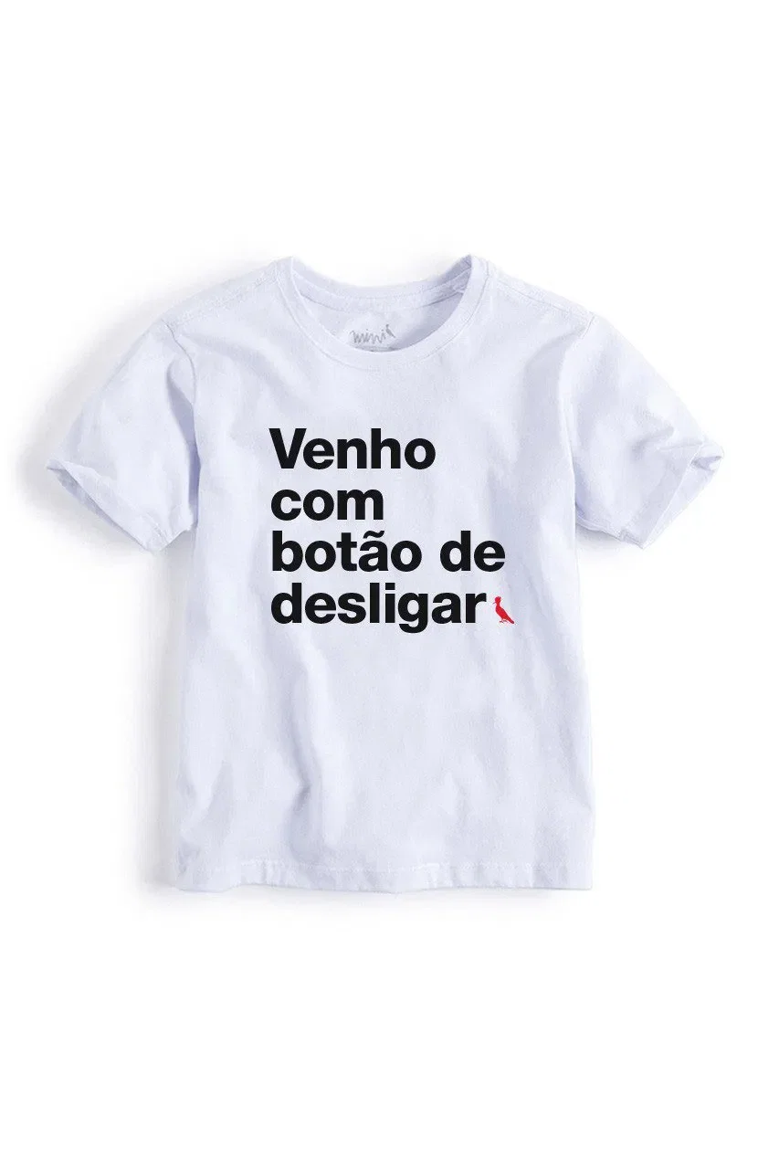 Camiseta Mini Botão De Desligar — imagem 1