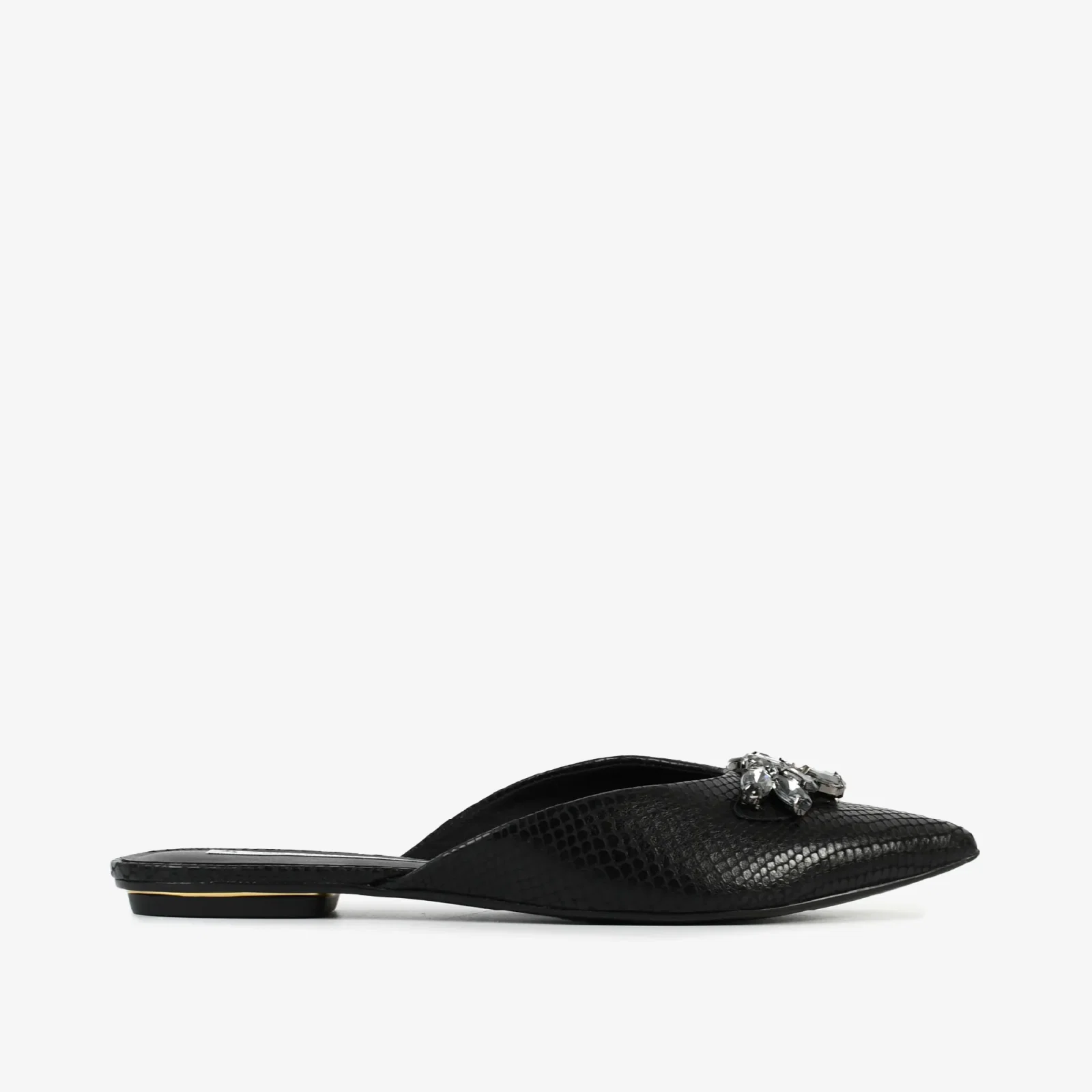Mule Preto Couro
