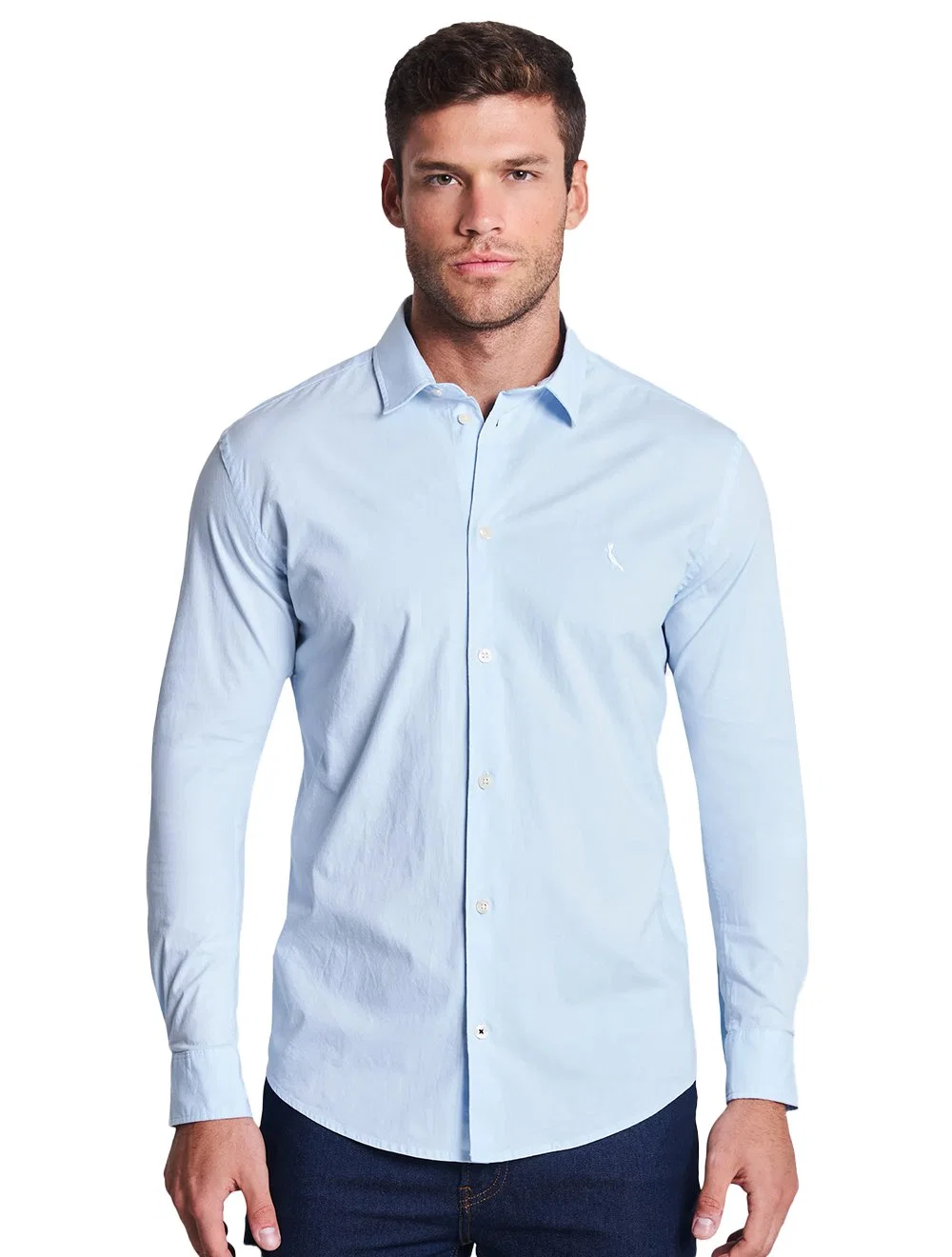 Camisa Reserva Masculina Nova Paraty Azul Celeste — imagem 1