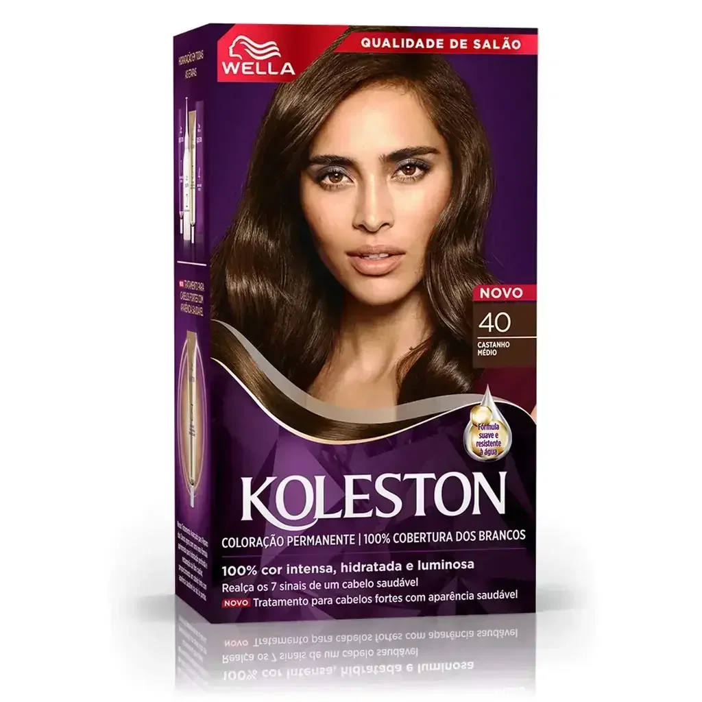 Tintura Wella Koleston 40 Castanho Médio