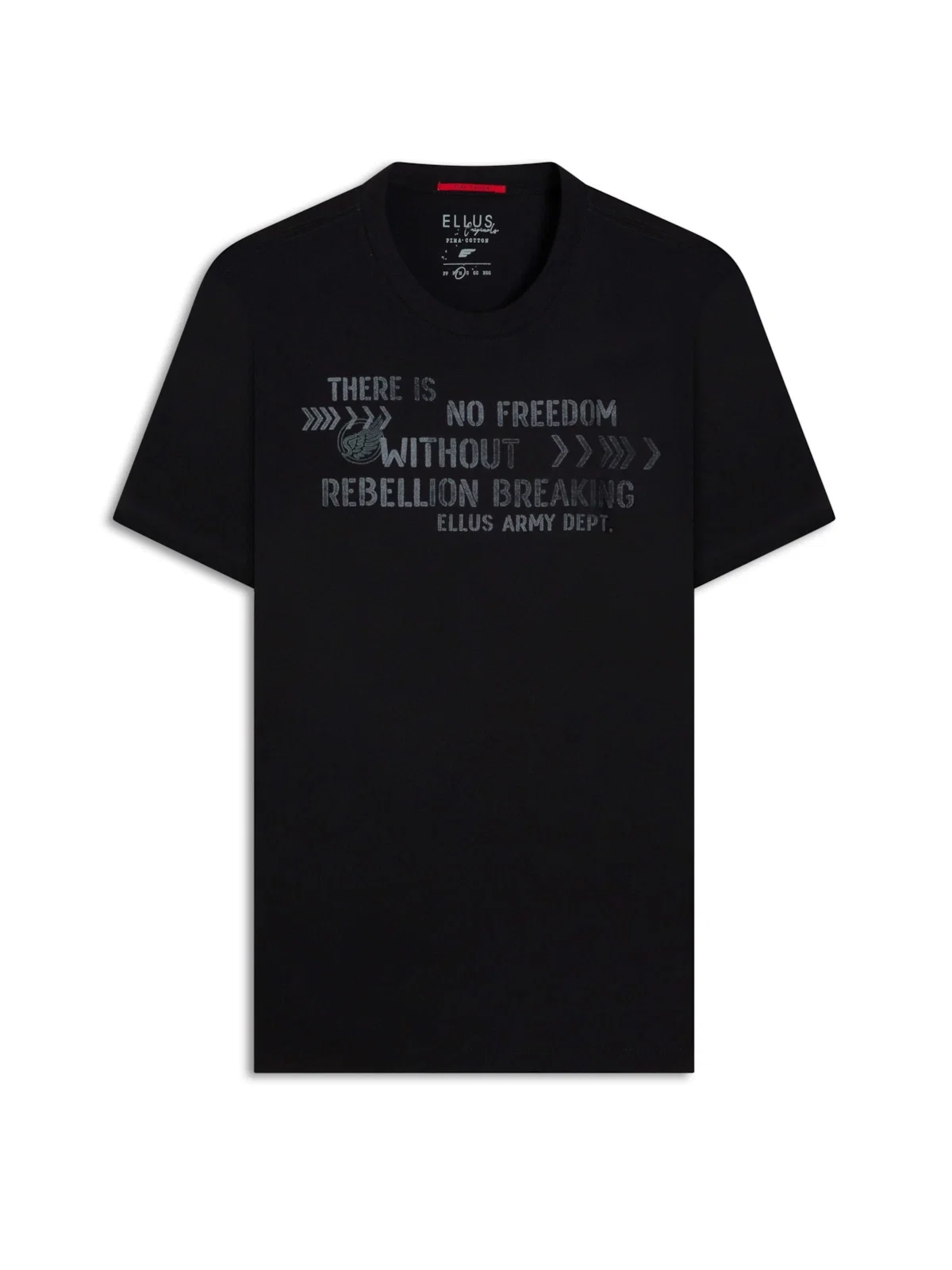 T-Shirt Pima No Freedom Preto — imagem 1