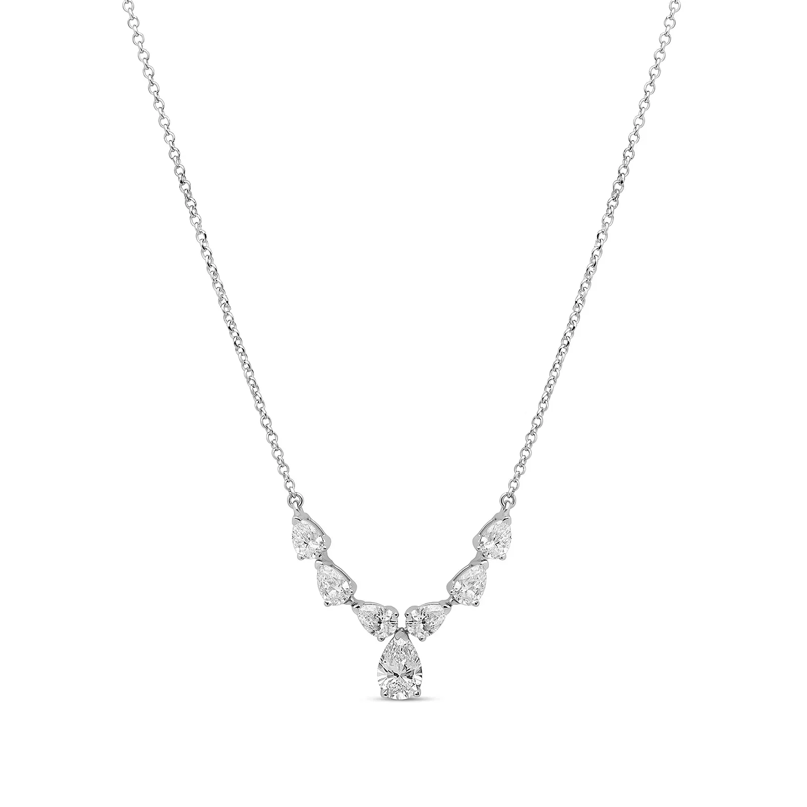 Colar Venere em Ouro Branco 18K com Diamante de Laboratório 2,8 CT — imagem 1