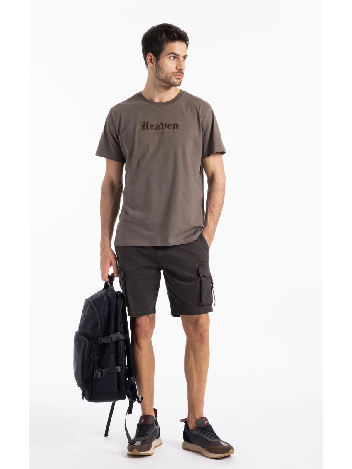 Bermuda Color Twill Power Cargo Plumbo