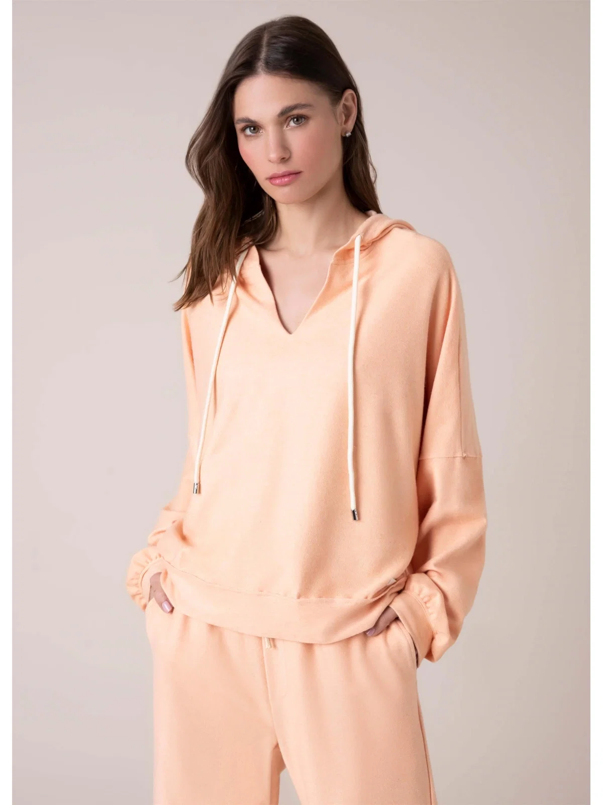 Moletom Sarja Fleece Laranja