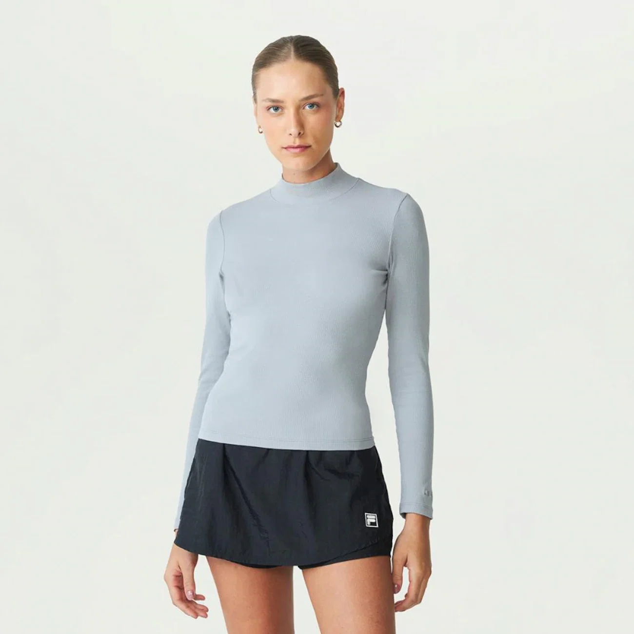 Blusa Manga Longa Fila Essentials Rib Feminina