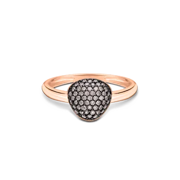 Anel Bold em Ouro Vivara 18k com Diamantes Brown