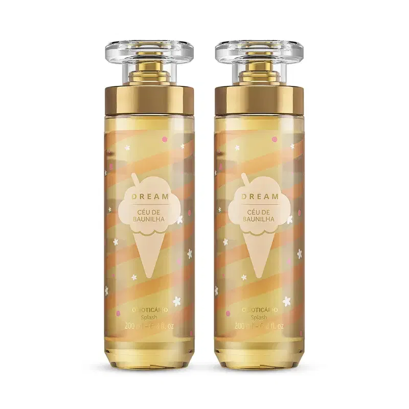 Combo Body Splash Dream Céu De Baunilha 200ml (2 itens)