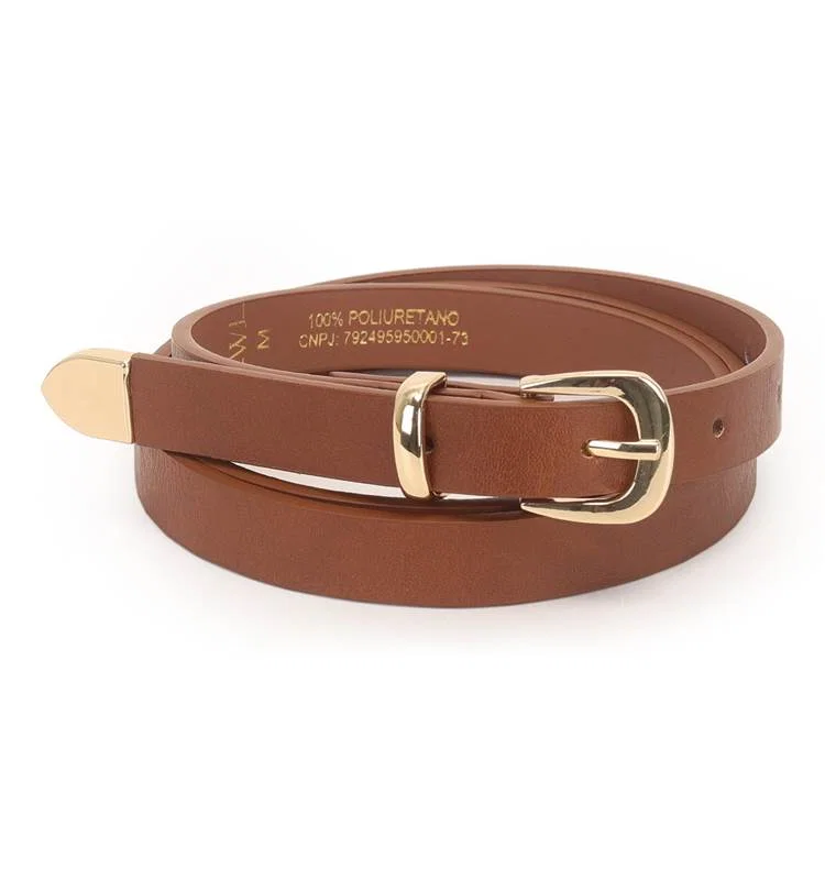 Cinto Feminino Com Ponteira 1,5cm