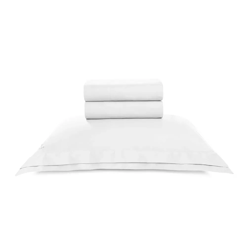 Jogo de Cama 200 Fios 100% Algodão Novoli Branco