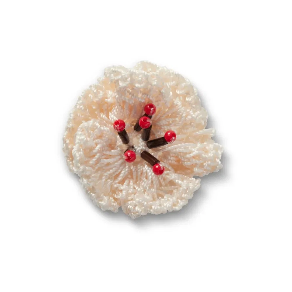 Flor de Crochê Branca