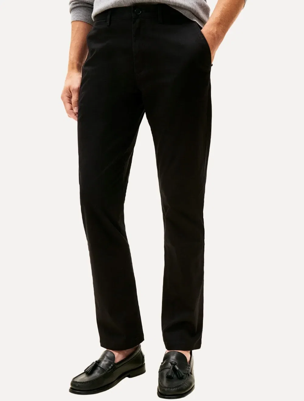 Calça Tommy Hilfiger Masculina Straight Fit Denton Essential Preta