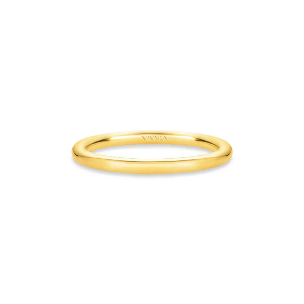 Aliança Bold em Ouro Amarelo 18k, 2mm