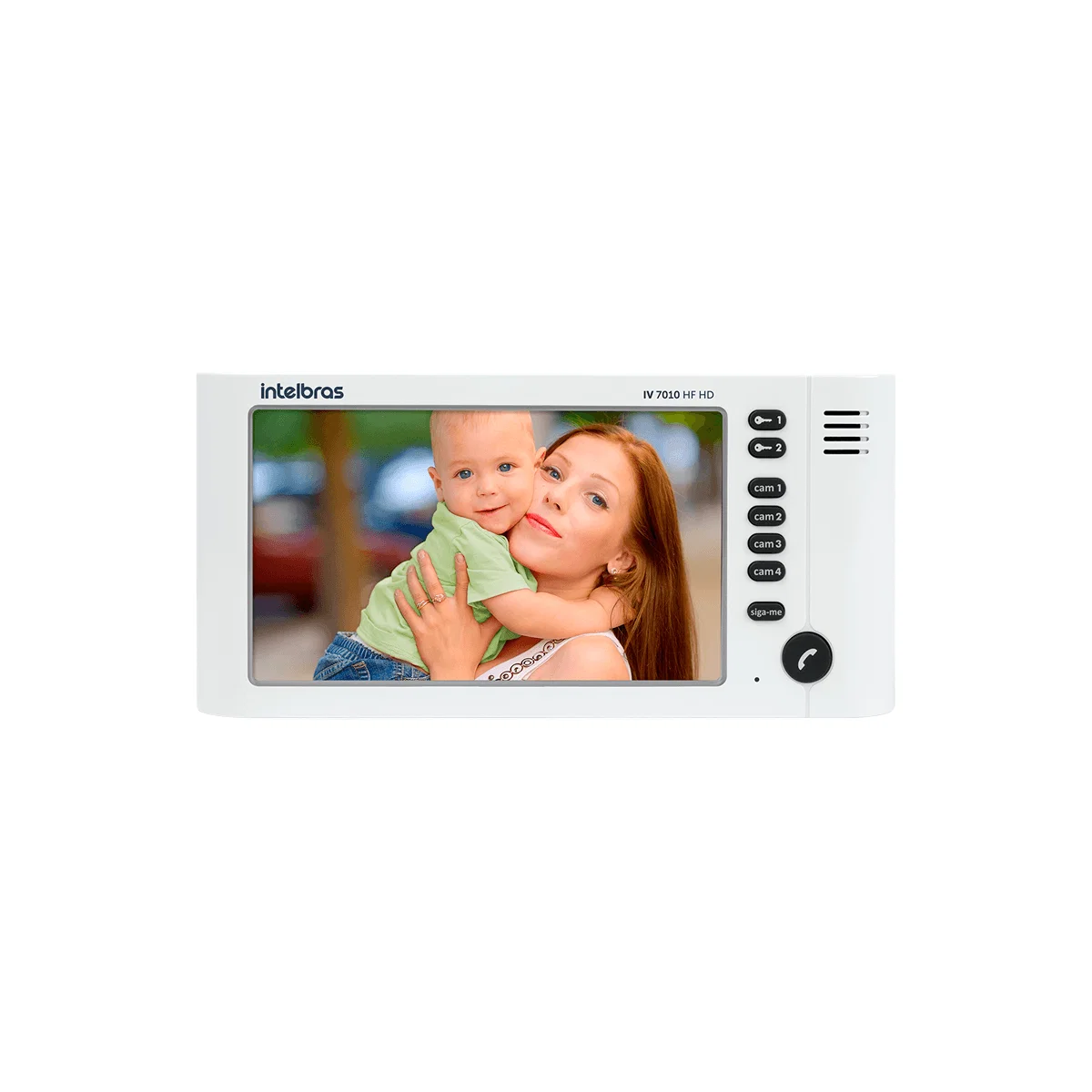 Módulo Interno Videoporteiro Intelbras IV 7010 HF HD BR Branco — imagem 1