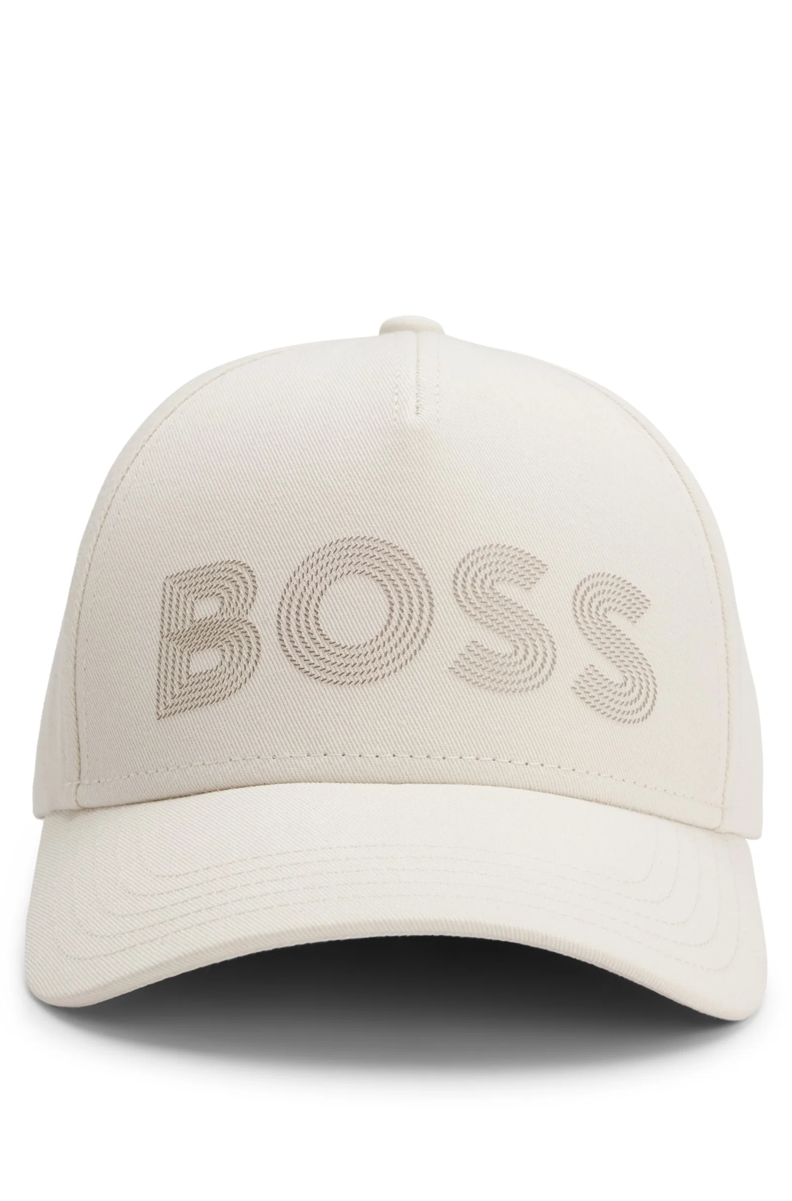 Boné Em Sarja De Algodão Com Detalhes De Logo — imagem 1