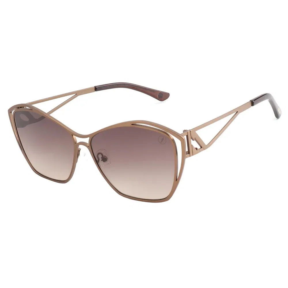 Óculos de Sol Feminino Alok Space Rave Cat Dourado — imagem 1