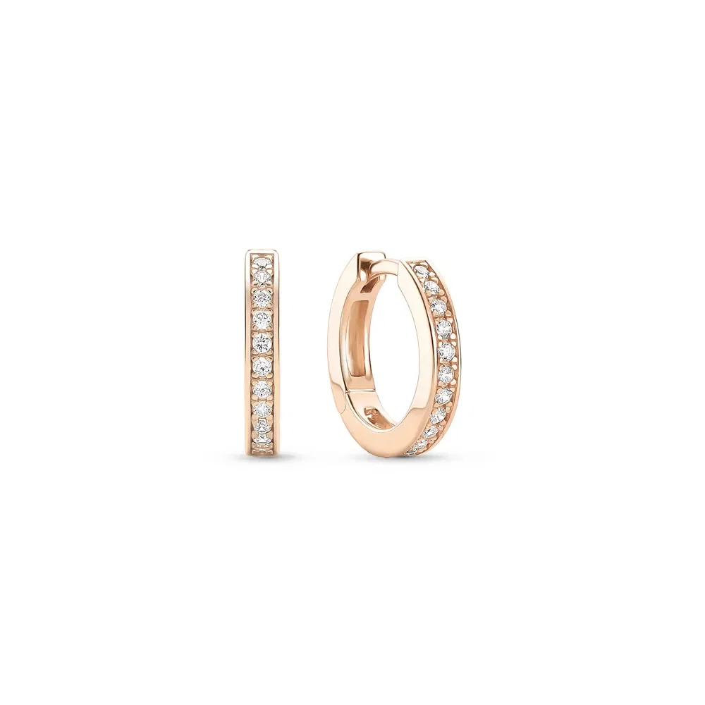 Argola Life Glam em Liga Rosé com Banho de Ouro Rosé 18k, 12mm — imagem 1