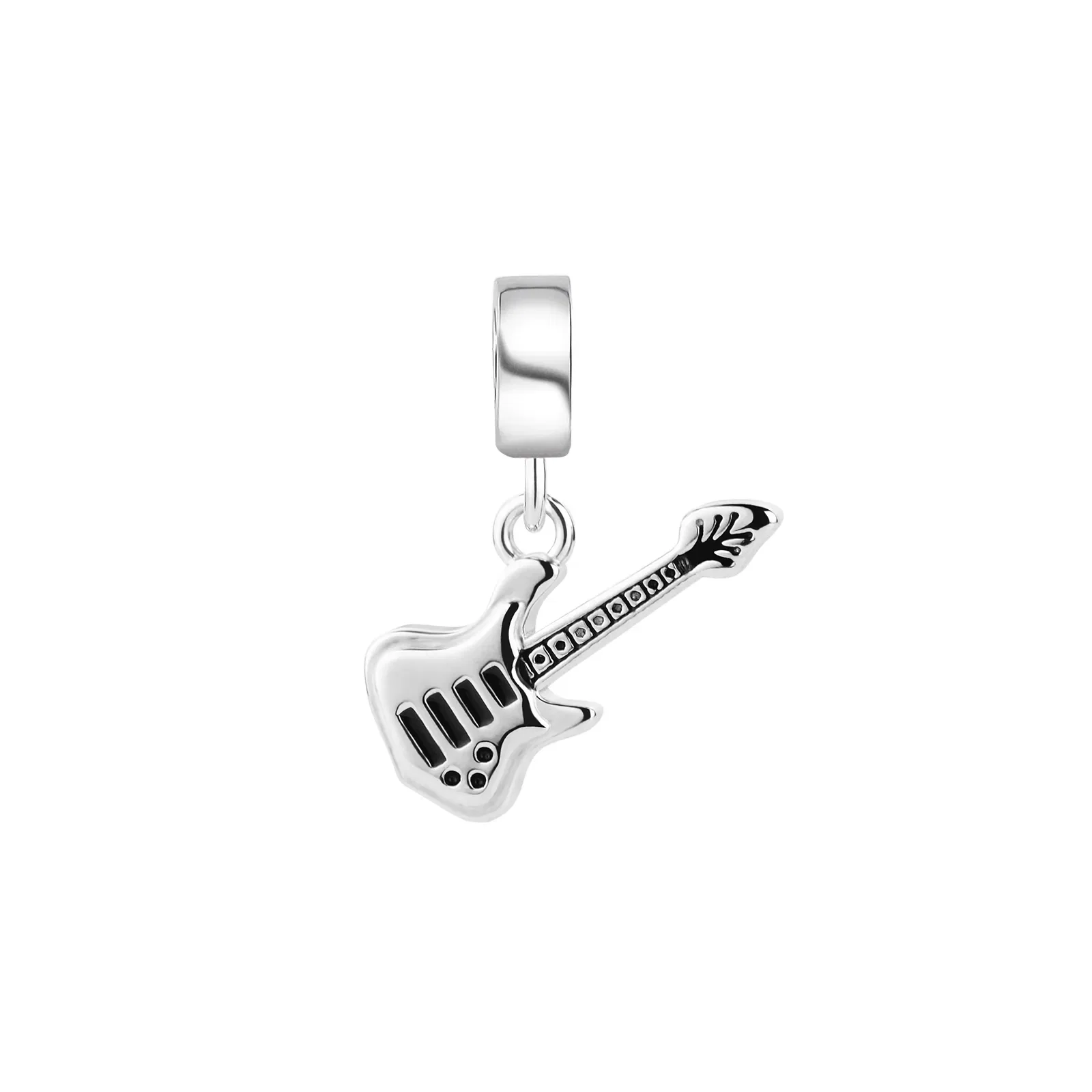 Pingente Life Música Guitarra em Prata 925 com Esmalte — imagem 1