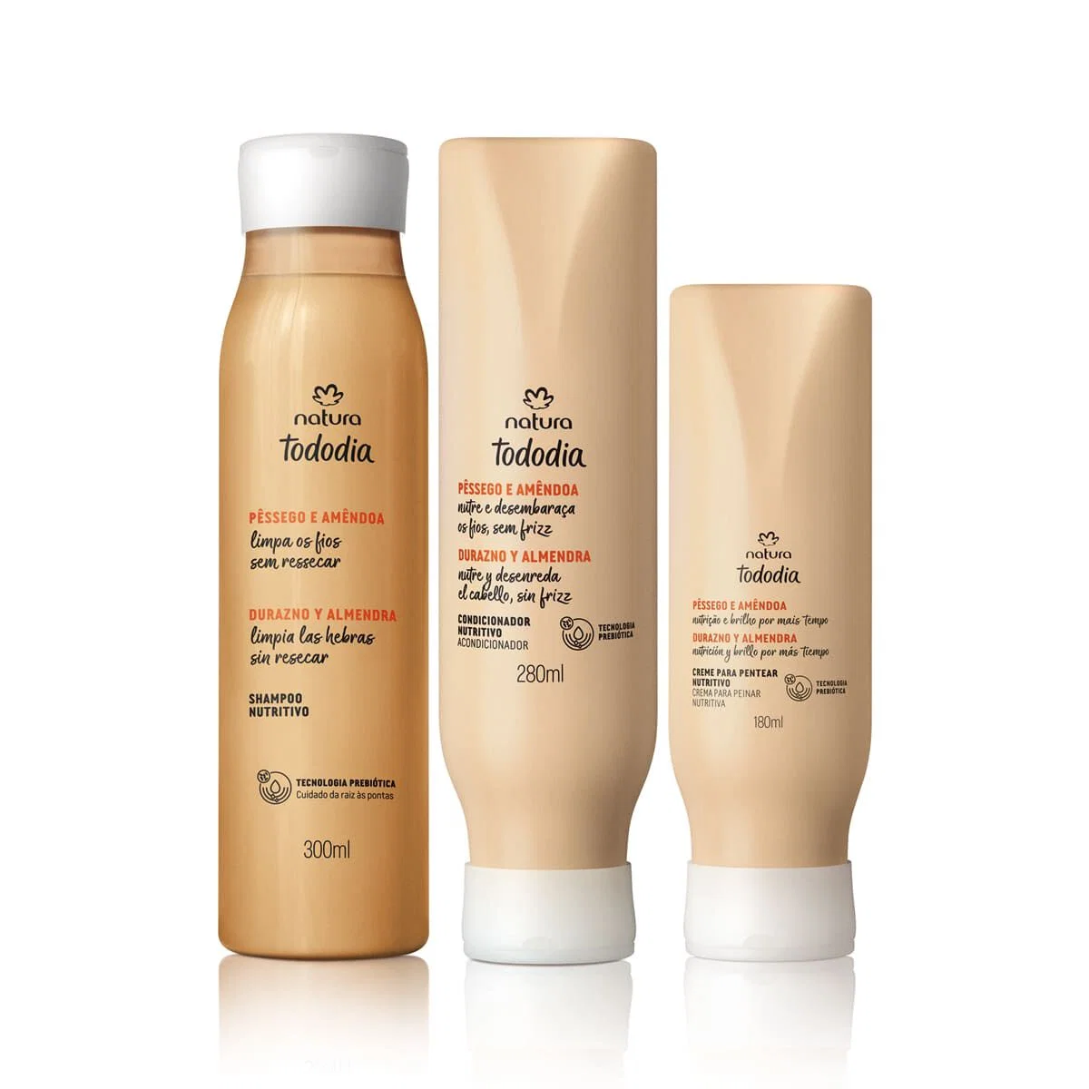 Kit Nutritivo Tododia Pêssego e Amêndoa (3 produtos) — imagem 1