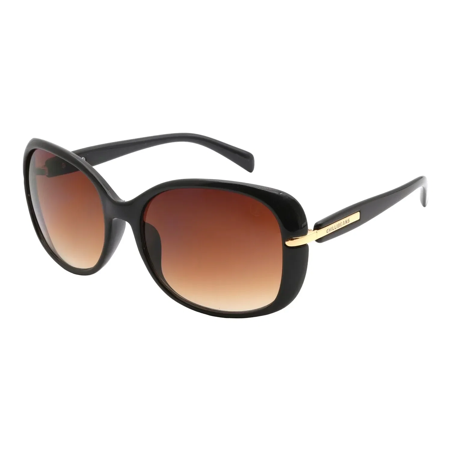 Óculos de Sol Feminino Chilli Beans Redondo Degradê Marrom — imagem 1