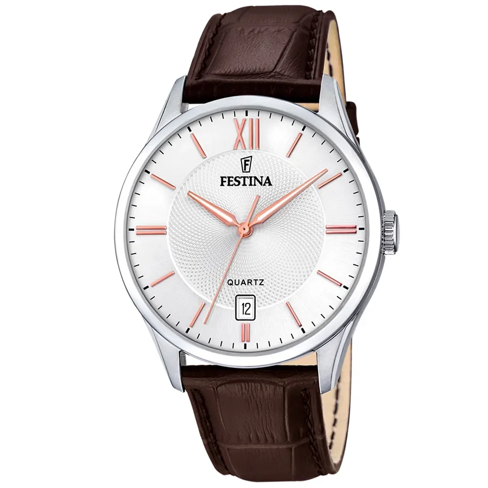Relógio Festina Masculino em Couro Marrom F20426-4