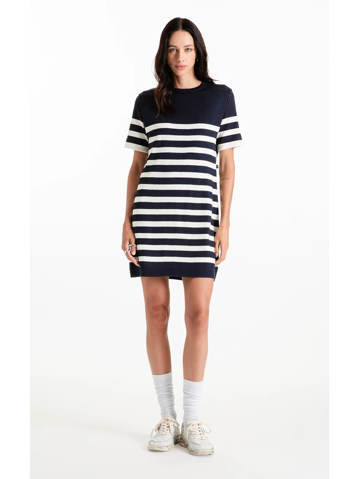 Vestido Tricot Power Knit Dress Dark Navy