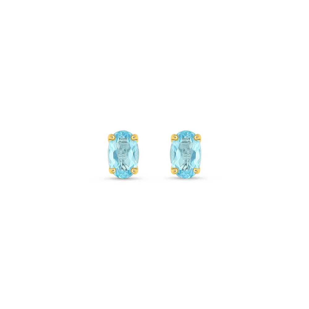 Brinco Cores em Ouro Amarelo 18k com Apatita — imagem 1