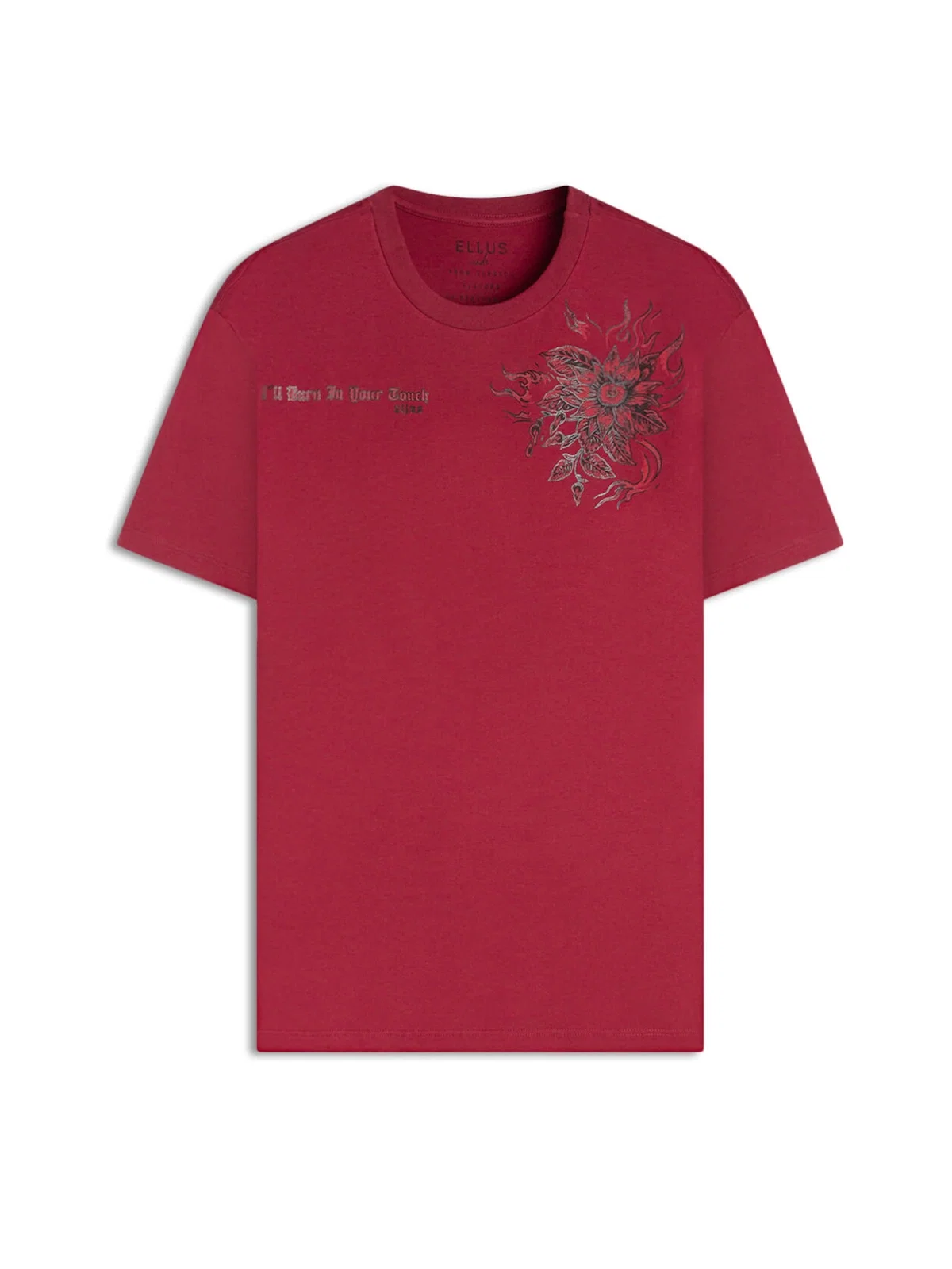 T-Shirt Cotton Fine Ill Burn Vinho — imagem 1