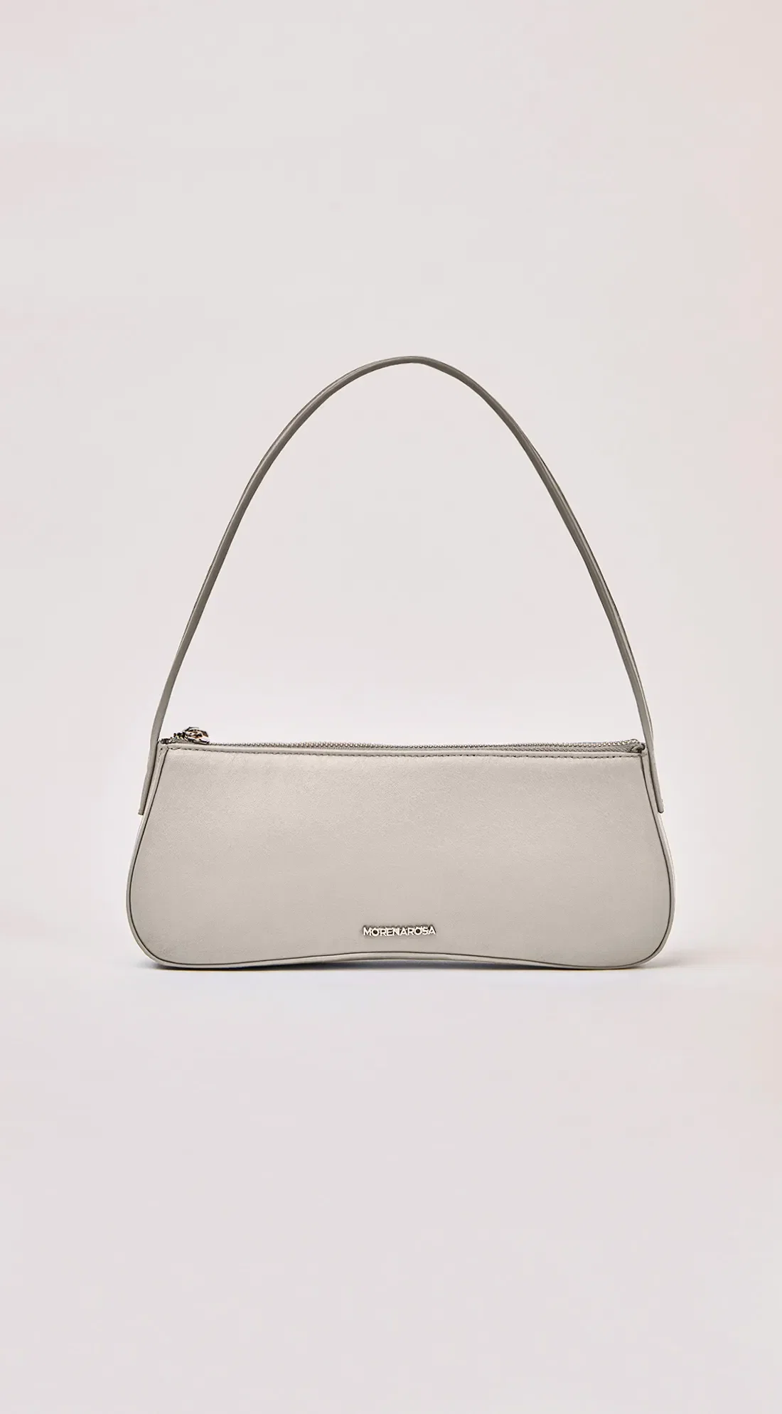 Bolsa Morena Rosa Baguete Morena Rosa Cinza — imagem 1