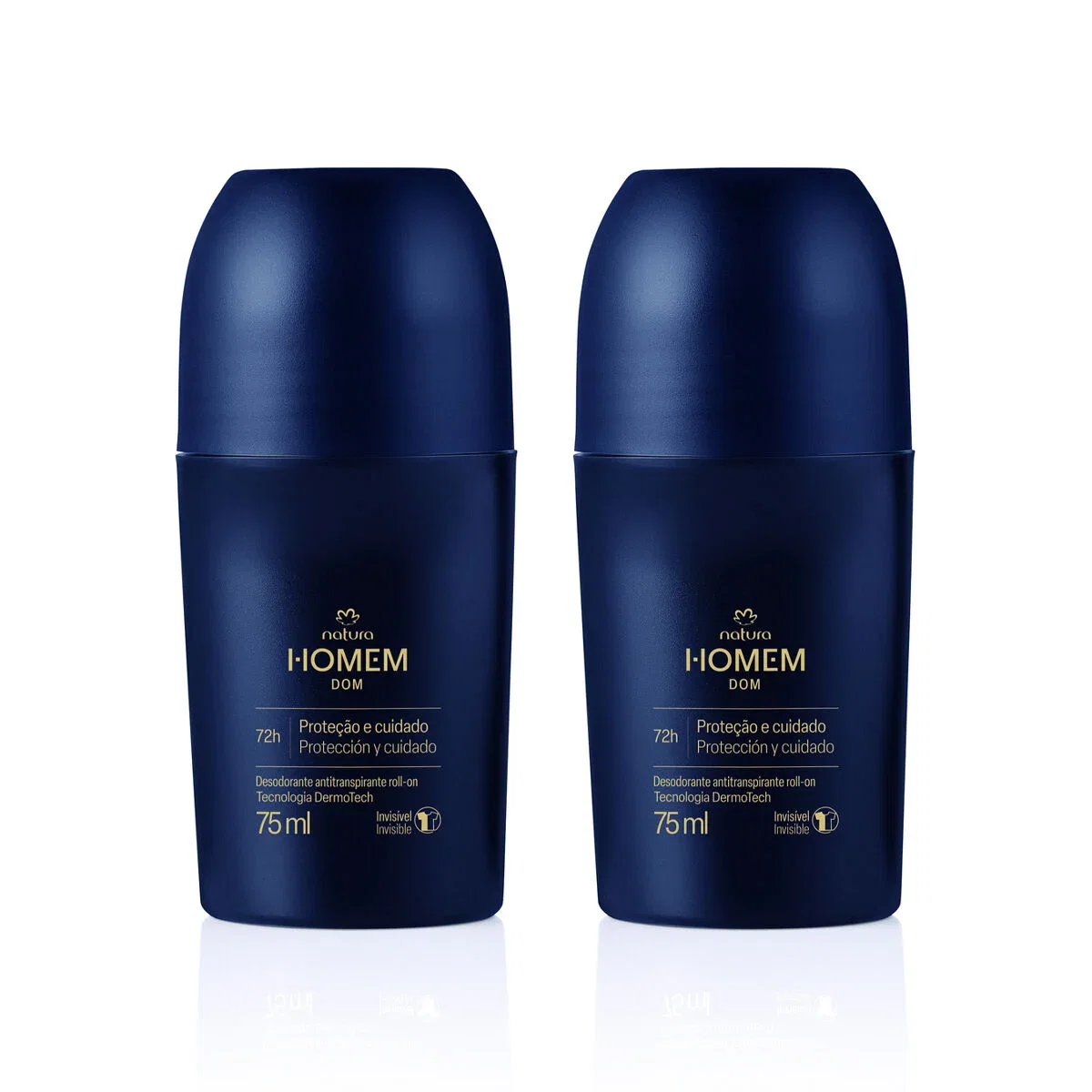 Kit Desodorante Antitranspirante Roll-On Natura Homem Dom 2 un de 75 ml